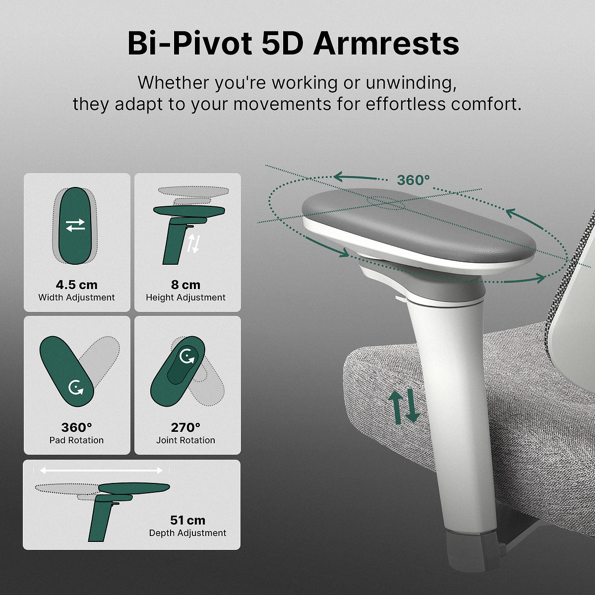 Hinomi D3 Ergonomic Office Chair