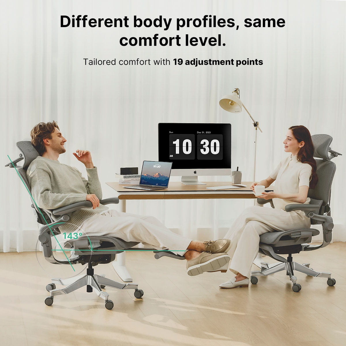 Hinomi H2 Pro Ergonomic Office Chair with Optional Footrest