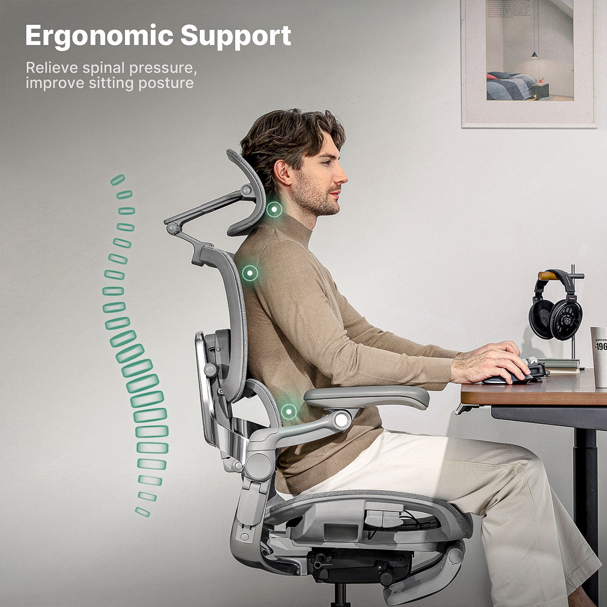 Hinomi H2 Pro Ergonomic Office Chair with Optional Footrest