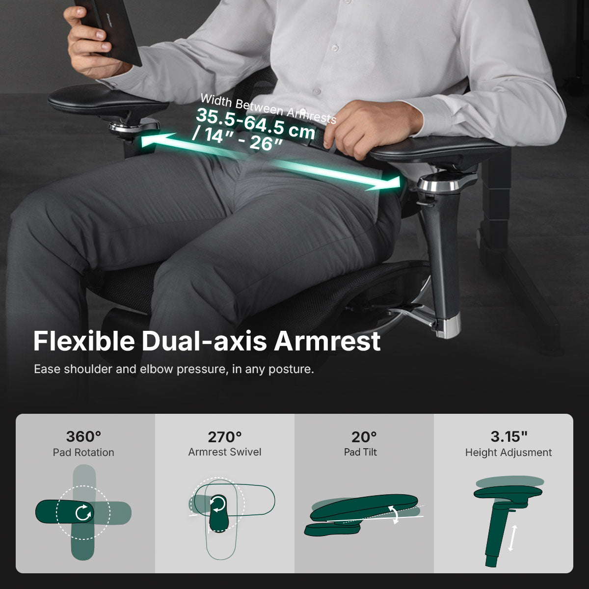 Hinomi X2 Pro Ergonomic Chair with Footrest for Home Office - Successor to X1