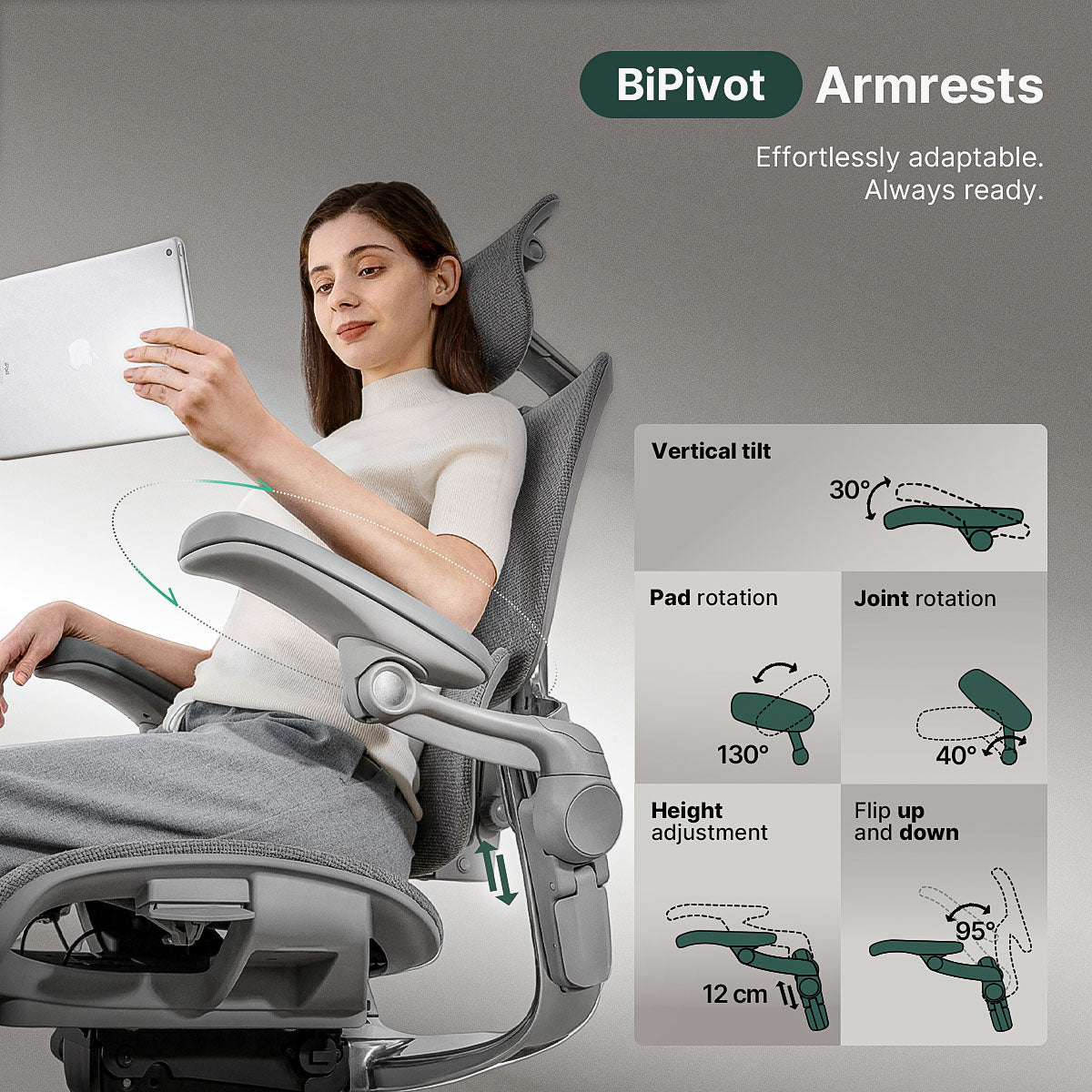 Hinomi H2 Pro Ergonomic Office Chair with Optional Footrest