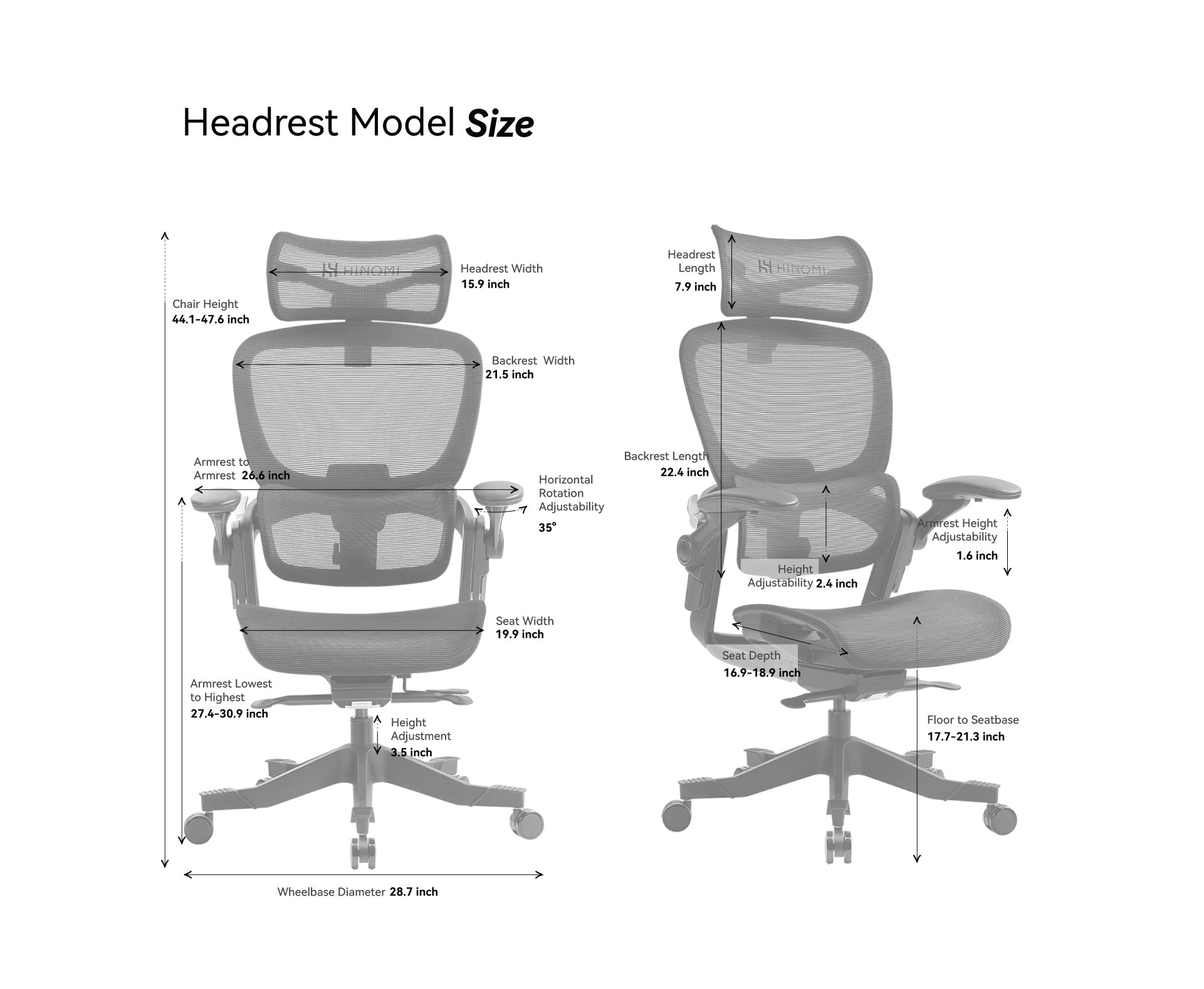 Hinomi H1 Classic V3 Ergonomic Office Chair