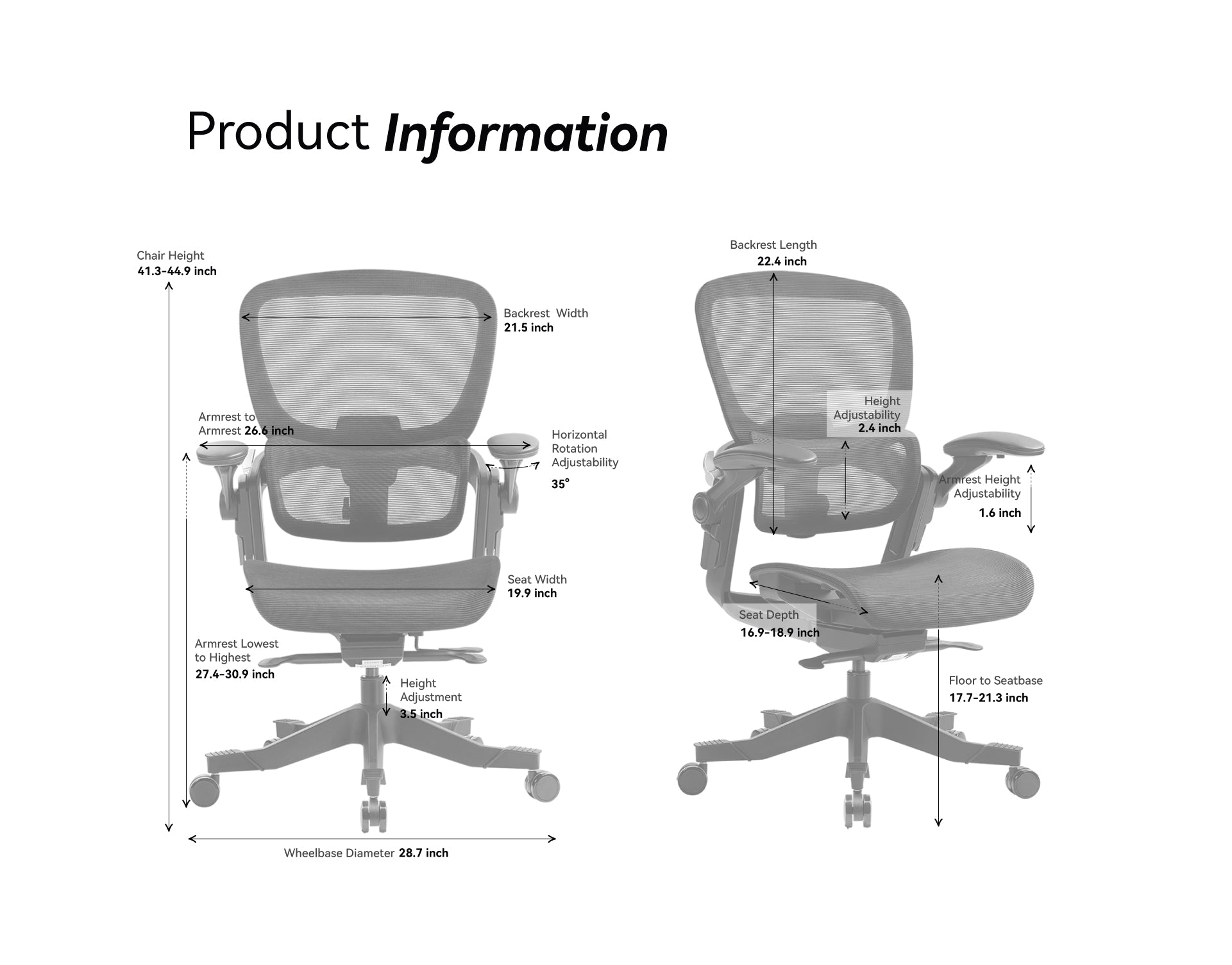 Hinomi H1 Classic V3 Ergonomic Office Chair