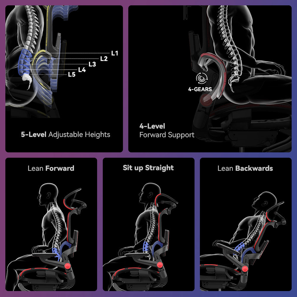 Hinomi H1 Pro Ergonomic Gaming Chair with Footrest