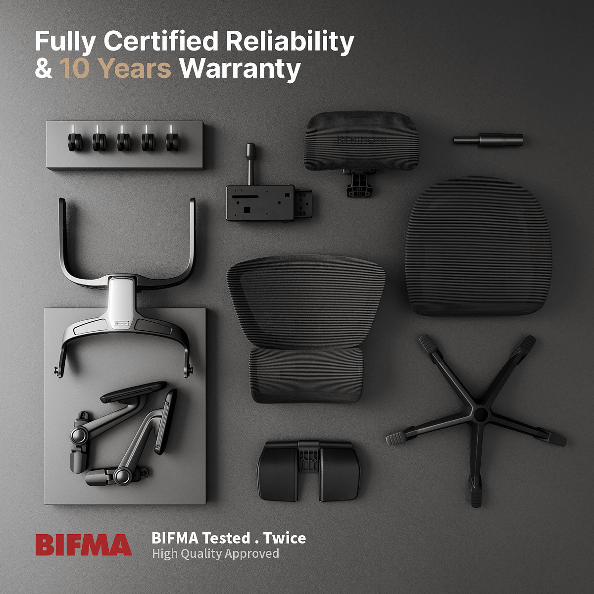 Hinomi H1 Pro V2 Ergonomic Office Chair with Footrest